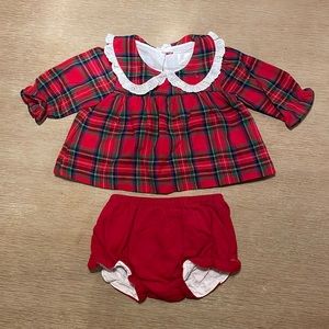 Cecil and Lou Christmas baby girl dress